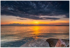 Poszterek 185x125 Sziklák Tenger Nap