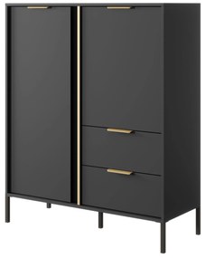Komód Lyran 2D2S (antracit + arany). 1071353
