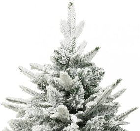PVC és PE műkarácsonyfa pelyhes hóval 240 cm