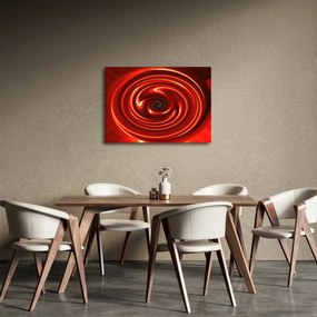 Absztrakt kép - piros spirál (70x50 cm)