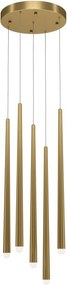 MAYTONI MOD132PL-L30BSK CASCADE Hengeres Függesztett Lámpa Fehér, Sárgaréz LED IP20