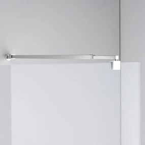 Stuxi Milano Light falsíkra szerelhető Walk-in zuhanyfal, 80x200 cm, 8 mm vastag vízlepergető biztonsági üveggel, két távtartóval