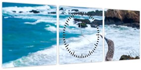 Kép - Kéklábú szula (órával) (90x30 cm)