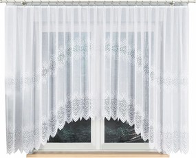 Violetta Jacquard készfüggöny 400x160cm, fehér szín