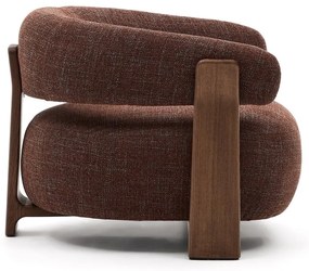 Barna zsenília fotel Granite – Kave Home