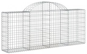 20 db íves horganyzott vas gabion kosár 200x30x80/100 cm