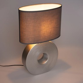 Klasszikus asztali lámpa szürke acéllal - Ollo