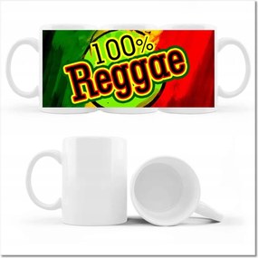 Száz százalék Reggae nyomott mintás bögre