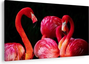 Vörös flamingók képe (90x60 cm)