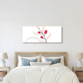 Kép - Rózsaszín virágos absztrakció N⁰3 (120x50 cm)