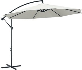 Outsunny Káprázatos Napernyő Ø300 cm, állítható árnyékolás UV védelemmel, Kerek napernyő állvánnyal, piaci napernyő, teraszi napernyő árnyékolás erkél