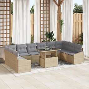 Kerti Sofa Szett 11-es szett Bézs és Szürke