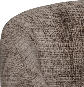 MAZZONI EXPORT CLARA Tompa Barna (Juto 24 szövet)/fekete lábak - MODERN KÁRPITOZOTT KAGYLÓSZÉK LOFT STÍLUSÚ NAPPALIBA/ÉTKEZŐBE/IRODÁBA