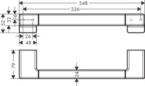 Hansgrohe AddStoris, fogantyú, fekete matt, HAN-41744670