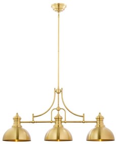 Jupiter 1915 - PLATINO 3xE27/60W/230V mennyezeti lámpa rúdon, réz