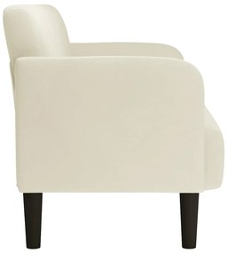 krém bársony loveseat kanapé 109 cm