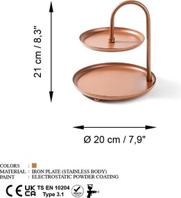 Dísztárgy, réz, Ø20 cm – TR247HFM1128