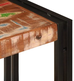 Konzolasztal 160x33x75 cm Tömör fa újrahasznosított