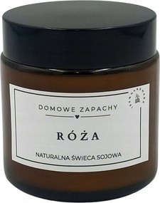 Természetes szójagyertya Rózsa 120 ml Barna tégely Virágos illat