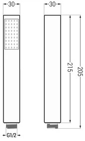 Mexen tartozékok - R-77 Kézizuhany, 1 funkciós, arany, 79577-50