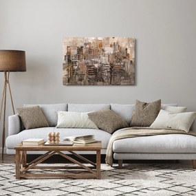 Kép - absztrakció barna tónusokkal (90x60 cm)
