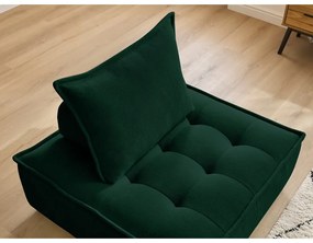 Sötétzöld zsenília fotel Elisa – Bobochic Paris