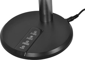 KAJA K-BL1513A CZARNY ERIS Fekete Színű Asztali Lámpa 12W LED 650Lm 3000-5700K IP20
