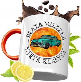 Narancssårga Bögre Testvérnek Ajåndékba, fényképes nyomattal