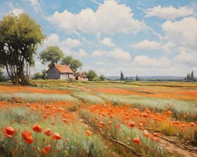 Poszter 76x60,5cm Suttogó pipacsmezők