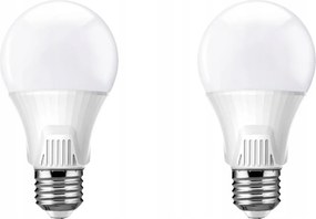 2 x Led izzó E27 9W meleg padlás mozgás érzékelő