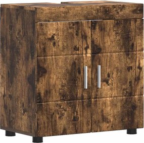 vidaXL Fürdőszobai Szekrény Szett TULUM Füstölt tölgy 60 x 34 x 63 cm