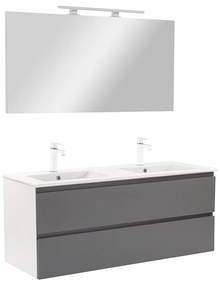 Vario Pull 120 komplett fürdőszoba bútor fehér-antracit
