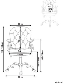 Irodai szék Princie (világosszürke). 1082032