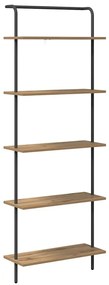 Könyvespolc kézműves tölgy 60 x 24 x 168 cm Faanyag