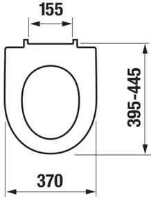JIKA H8903850000631 - LYRA duroplast SoftClose WC ülőke, fehér
