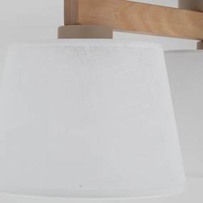 Brilagi - Felületre szerelhető csillár LATTE SABIA 3xE27/15W/230V fenyő/fehér