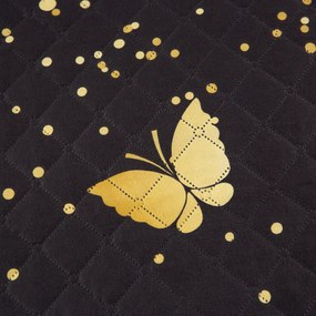 Ágytakaró VISATA, fekete Méret: 220 x 240 cm