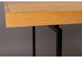 Étkezőasztal tölgyfa dekoros asztallappal 90x220 cm Class – Dutchbone