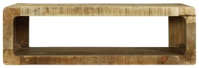 TV szekrény 80x30x25 cm Tömör fa Durva mangó
