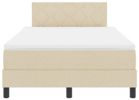Box Spring Ágy Matraccal &amp; LED Krém 120x200 cm Szövet