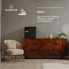 Klarstein Irene Retro hűtőszekrény és fagyasztó, 31 literes, fagyasztó és hűtőszekrény egyben, gazdaságos