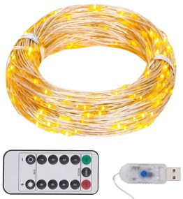 meleg fehér fényű LED-szalag 300 LED-el 30 m