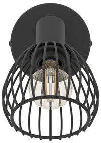 Eglo 901038 - Fali lámpa SONNINO 1xE14/40W/230V fekete