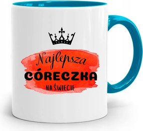 Kék Bögre Lányának A Világ Legjobbja fényképes nyomattal