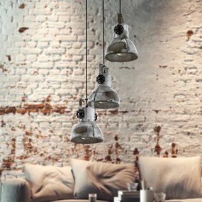 Eglo 49647 - Csillár zsinóron BARNSTAPLE 3xE27/40W/230V