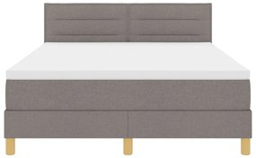vidaXL Box Spring Ágy Matrac Rózsaszín 160x200 cm Szövet