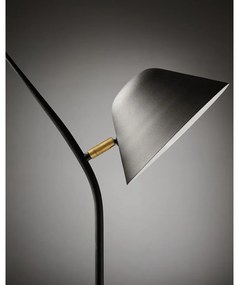 Fekete állólámpa fém búrával (magasság 152 cm) Aurelia – Kave Home