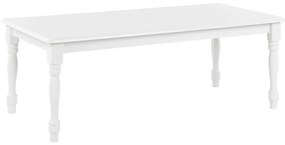 Fehér Dohányzóasztal 60 x 120 cm KOKOMO Beliani