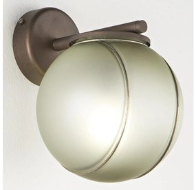 SIRU - Fali lámpa FLORET 1xE14/40W/230V barna/szürke Velencei üveg