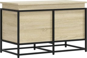 vidaXL sonoma tölgy színű szerelt fa tárolóláda fedéllel 80x40x51,5 cm